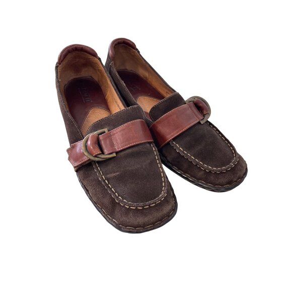 Born | Shoes | Born Handcrafted Loafers Size 1 Slip On Suede Leather ...